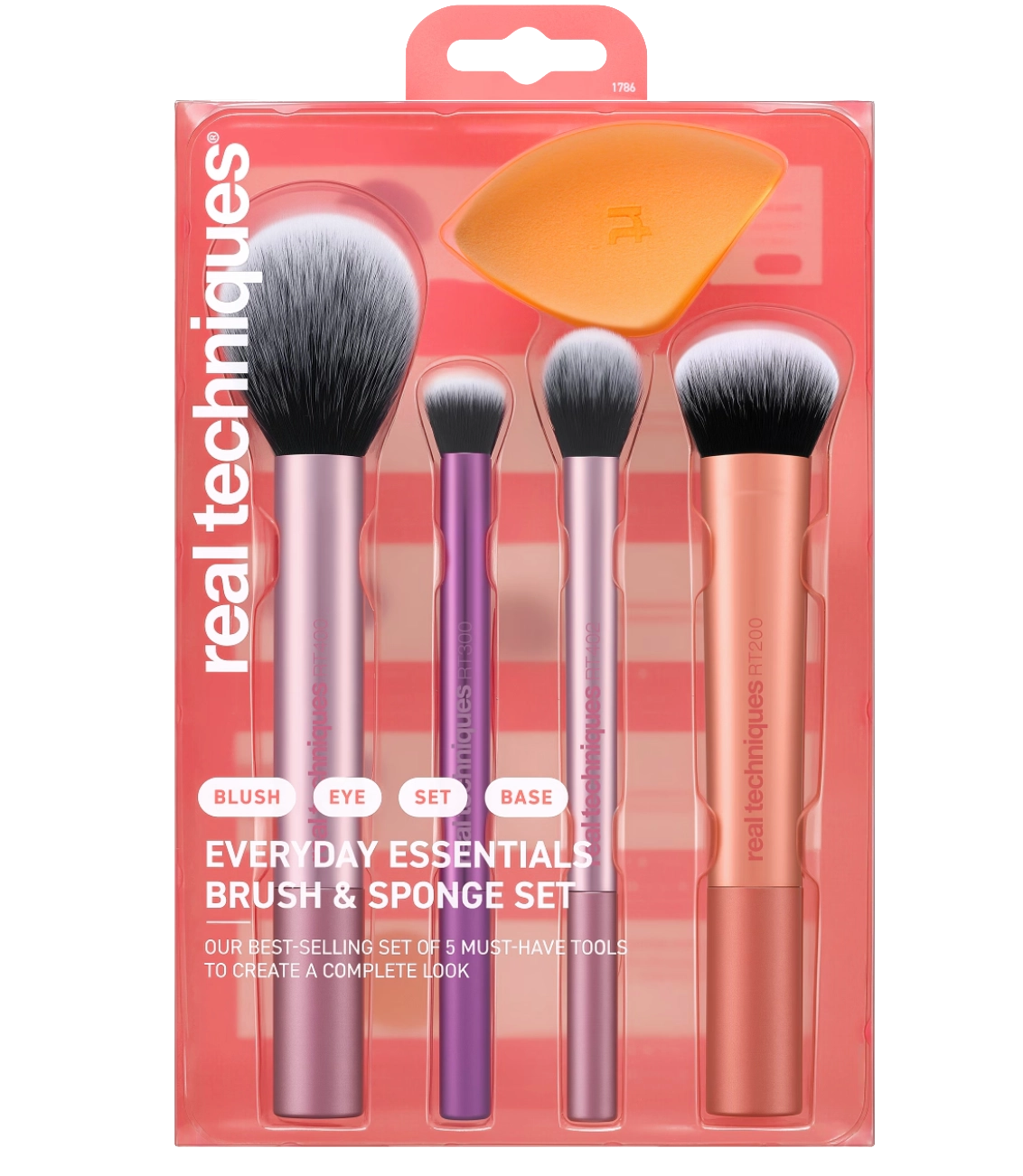 Real Techniques Everyday Essentials Brush & Sponge Set – Set Profesional për Grim