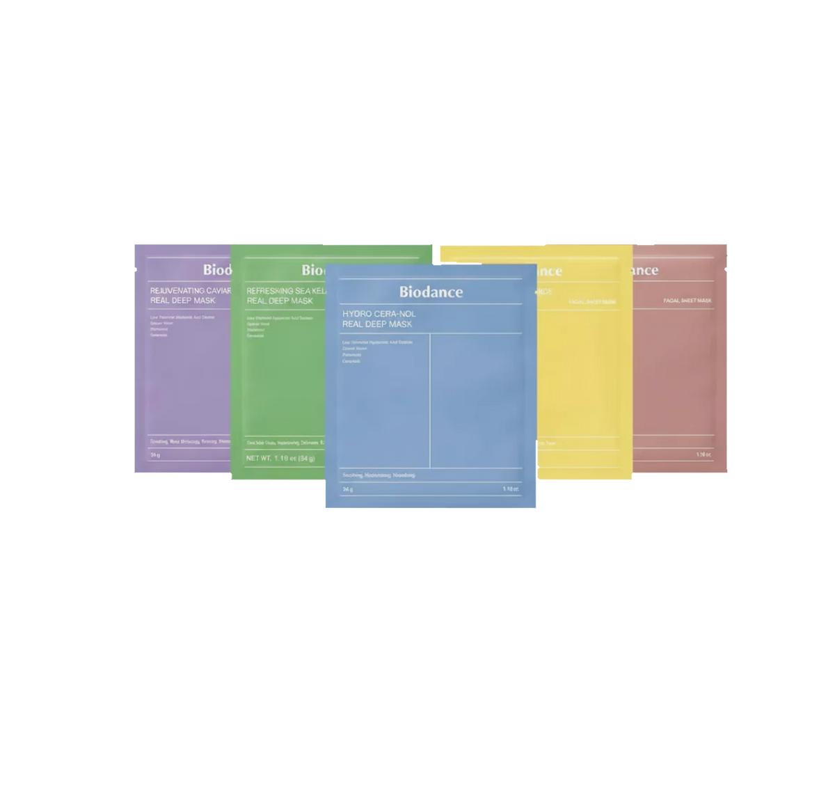 Biodance Hydrogel Mask Discovery Set – 5 Maska për Fytyrën