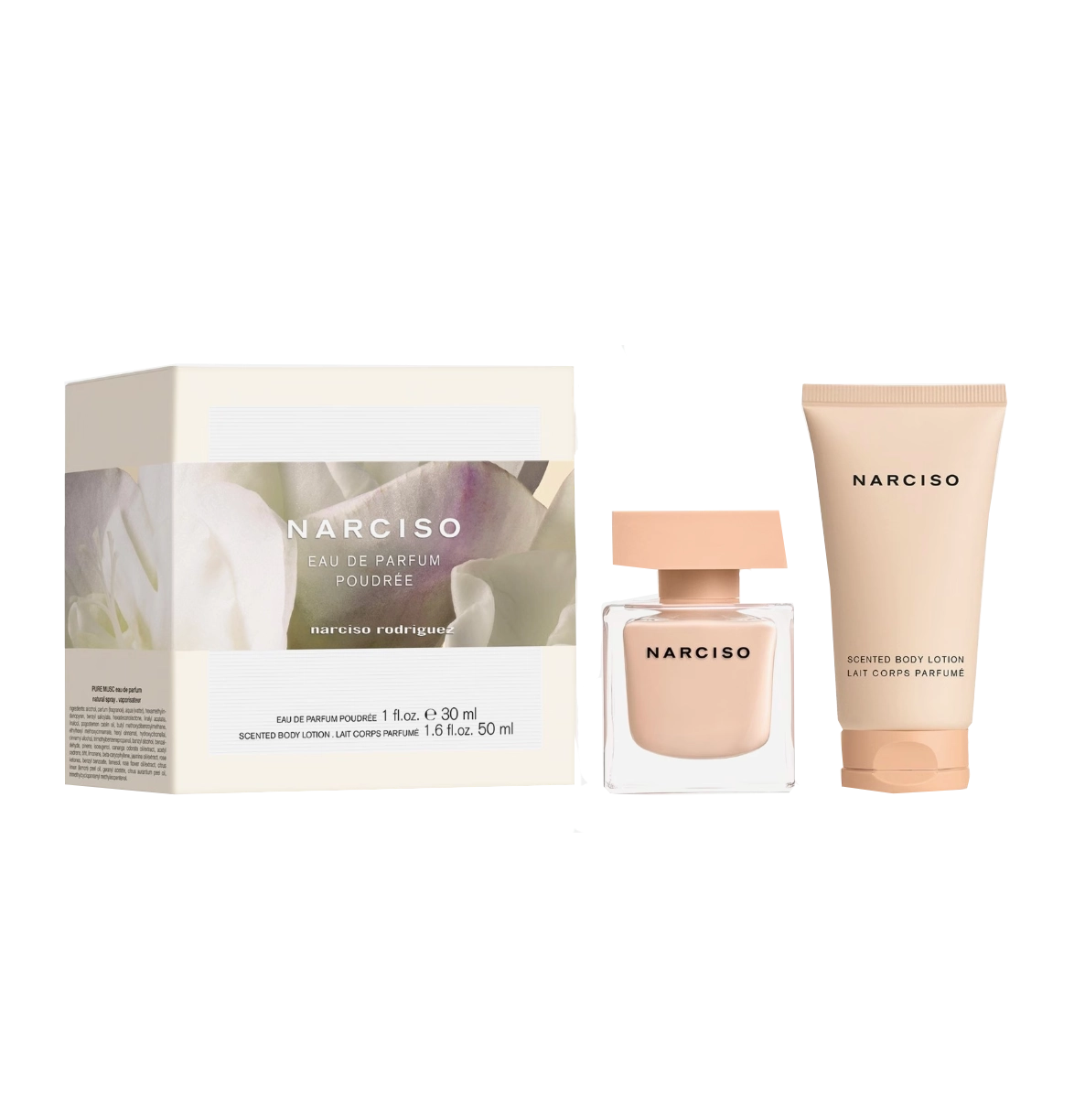 Narciso Rodriguez Poudrée Duo Set | EDP 30ml + Locion Trupi 50ml – Parfum Luksoz Femëror