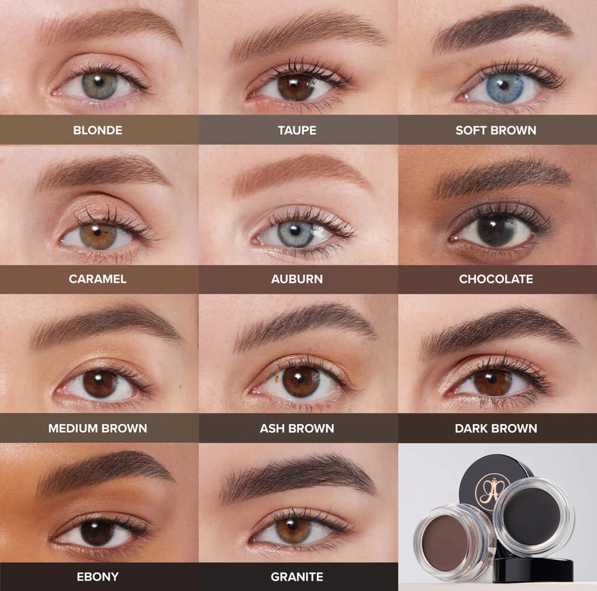 Anastasia Beverly Hills Dipbrow Pomade – Pomade Profesionale per Vetulla | Te Gjitha Nuancat