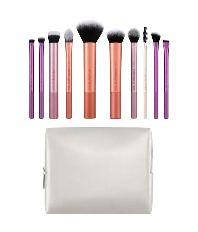 Set Furçash Makeup Real Techniques Best-Selling Blends – 10 Furça + Çantë