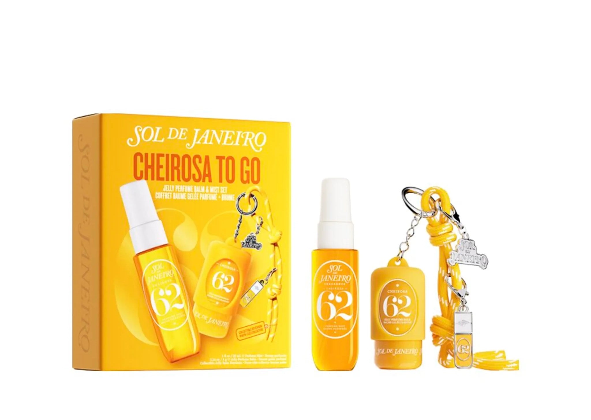 Sol de Janeiro Cheirosa 62 To Go Set – 30 ml + 4 g + Varëse Çelësash