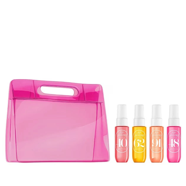 Sol de Janeiro Perfume Mist Discovery Set – Set me 4 Aroma Ikonike + Çantë