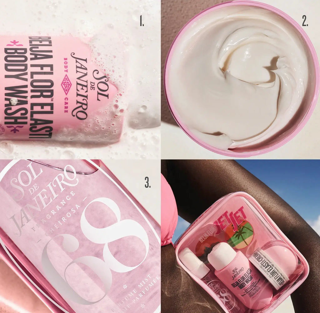 Sol de Janeiro Beija Flor™ Jet Set 68 – Set Udhëtimi për Trup të Butë & Elastik